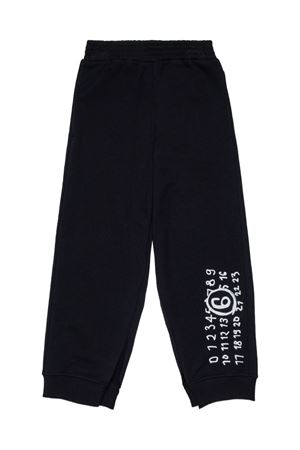 pantalone in cotone nero MM6 KIDS | M60895MM02XM6900